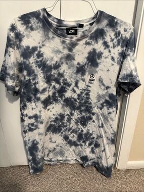 Vans Men’s Black & White Tie-Dye Short Sleeve Tee